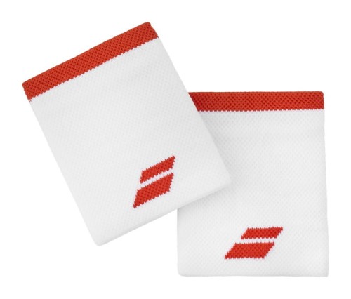 Przejdź do produktu Babolat Frotki Logo Jumbo Wristband, white/fiesta red