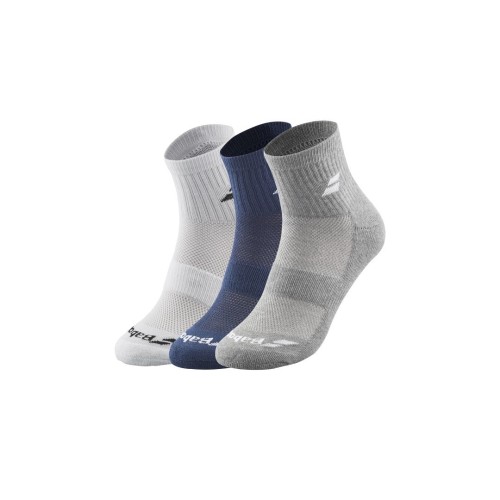 Przejdź do produktu Babolat 3 quarter pairs pack, white/estate blue/grey